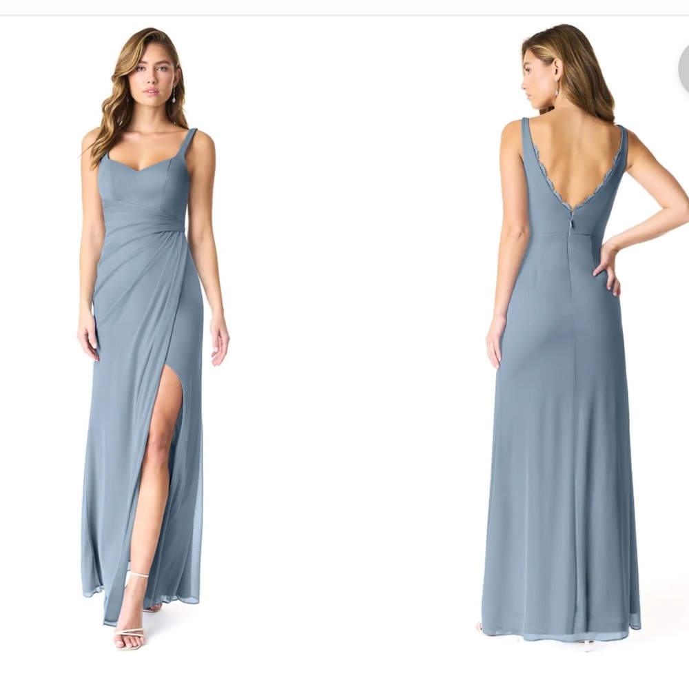 Azazie Verami Bridesmaid Dress in Dusty Blue